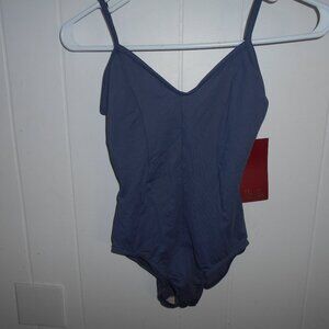 Mirella Blue Seamed Leotard- Small Adult-NWTag
